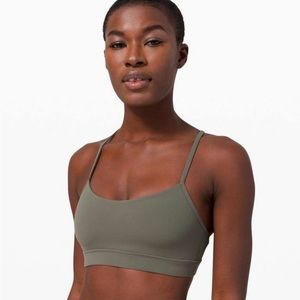 Lululemon Flow Y Bra Nulu - Grey Sage